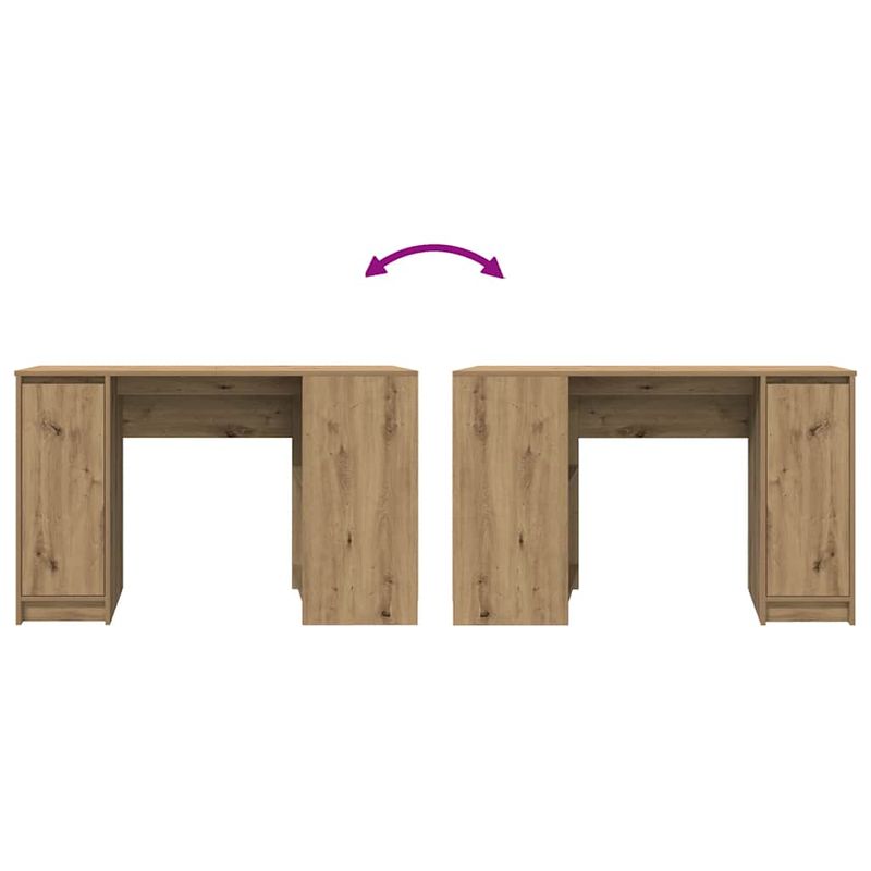 Casa si Gradina - Mobilier - Mese si birouri - Birouri - Birou Artisan Stejar 120x42x76 cm Lemn prelucrat - Infinity.ro
