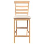 Casa si Gradina - Mobilier - Scaune si fotolii - Scaune - Scaune de bar cu perne 2 buc din cauciuc din lemn masiv natural - Infinity.ro