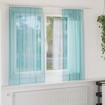 Casa si Gradina - Textile si covoare - Perdele si draperii - Perdele - Perdele Voile cu Bucle 2 buc Turcoaz 140x175 cm - Infinity.ro