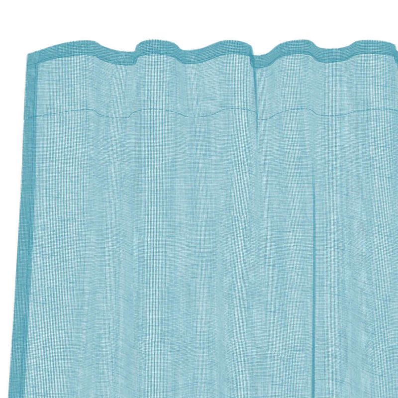 Casa si Gradina - Textile si covoare - Perdele si draperii - Perdele - Perdele Voile cu Bucle 2 buc Turcoaz 140x175 cm - Infinity.ro