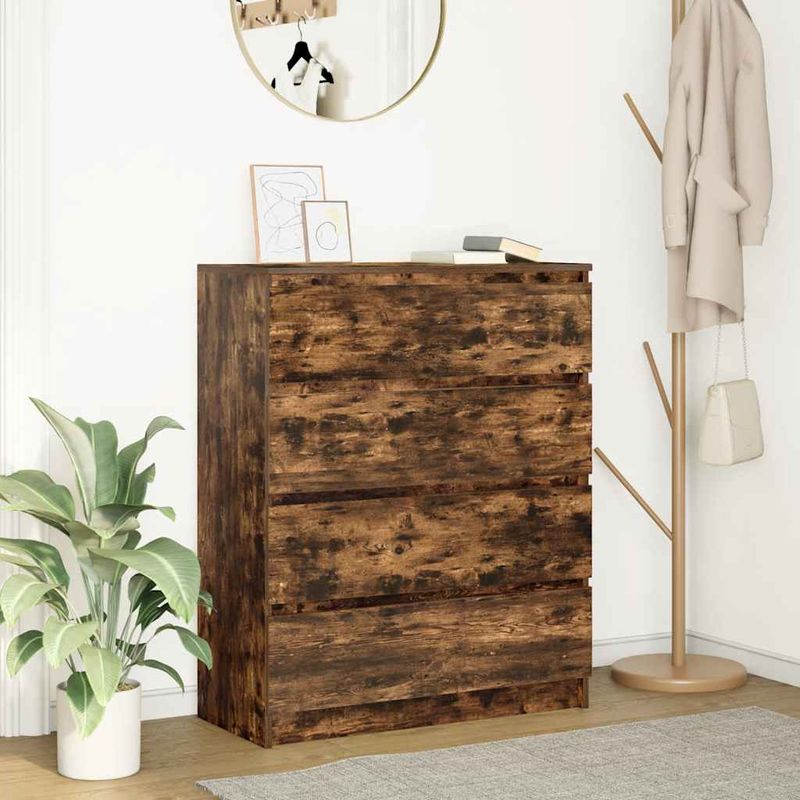 Casa si Gradina - Mobilier - Comode si corpuri - Comode - Bufeta Stejar afumat 80x35x99 cm Lemn prelucrat - Infinity.ro