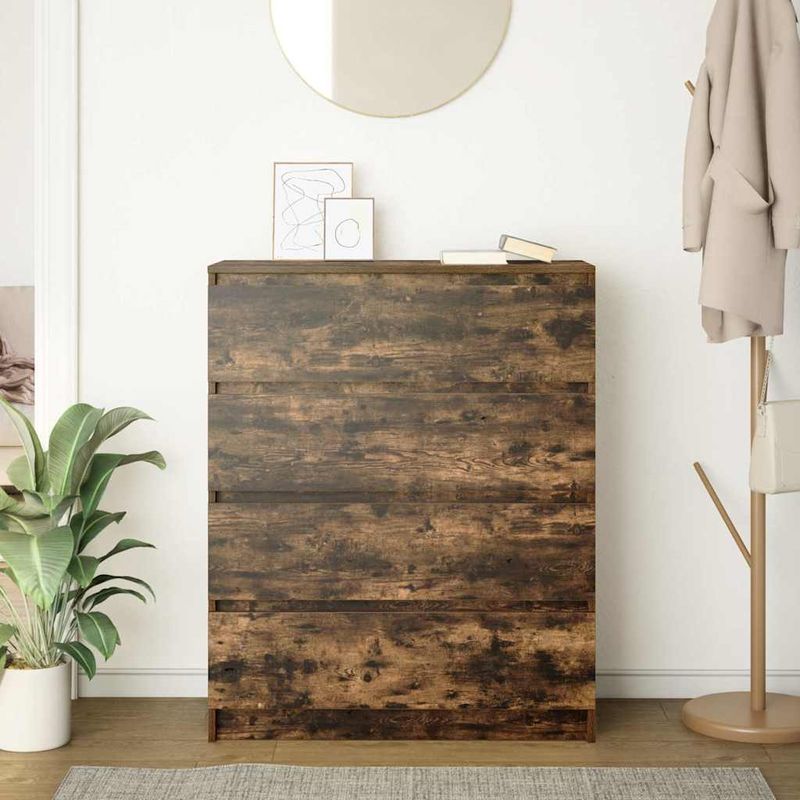 Casa si Gradina - Mobilier - Comode si corpuri - Comode - Bufeta Stejar afumat 80x35x99 cm Lemn prelucrat - Infinity.ro