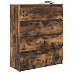 Casa si Gradina - Mobilier - Comode si corpuri - Comode - Bufeta Stejar afumat 80x35x99 cm Lemn prelucrat - Infinity.ro