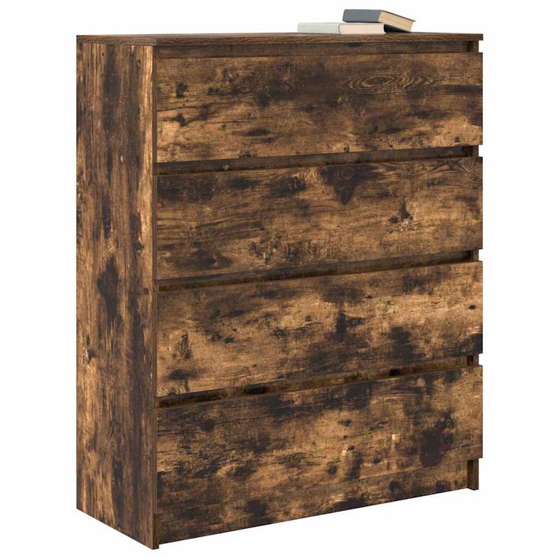 Casa si Gradina - Mobilier - Comode si corpuri - Comode - Bufeta Stejar afumat 80x35x99 cm Lemn prelucrat - Infinity.ro