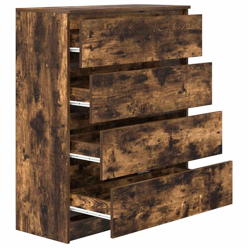 Casa si Gradina - Mobilier - Comode si corpuri - Comode - Bufeta Stejar afumat 80x35x99 cm Lemn prelucrat - Infinity.ro