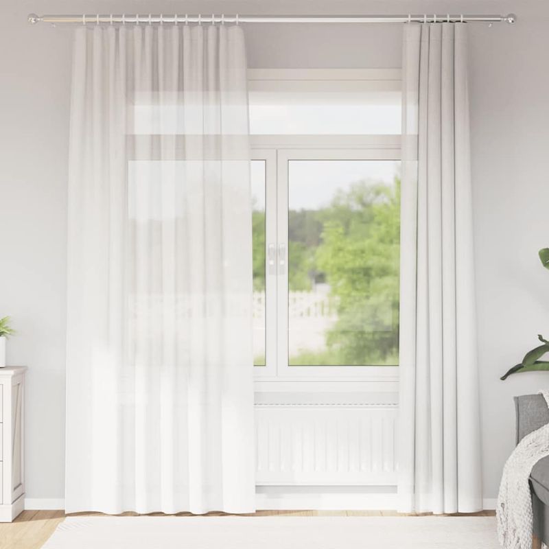 Casa si Gradina - Textile si covoare - Perdele si draperii - Perdele - Perdele Voile cu Bucle 2 buc Alb 140x225 cm - Infinity.ro