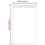 Casa si Gradina - Textile si covoare - Perdele si draperii - Perdele - Perdele Voile cu Bucle 2 buc Alb 140x225 cm - Infinity.ro