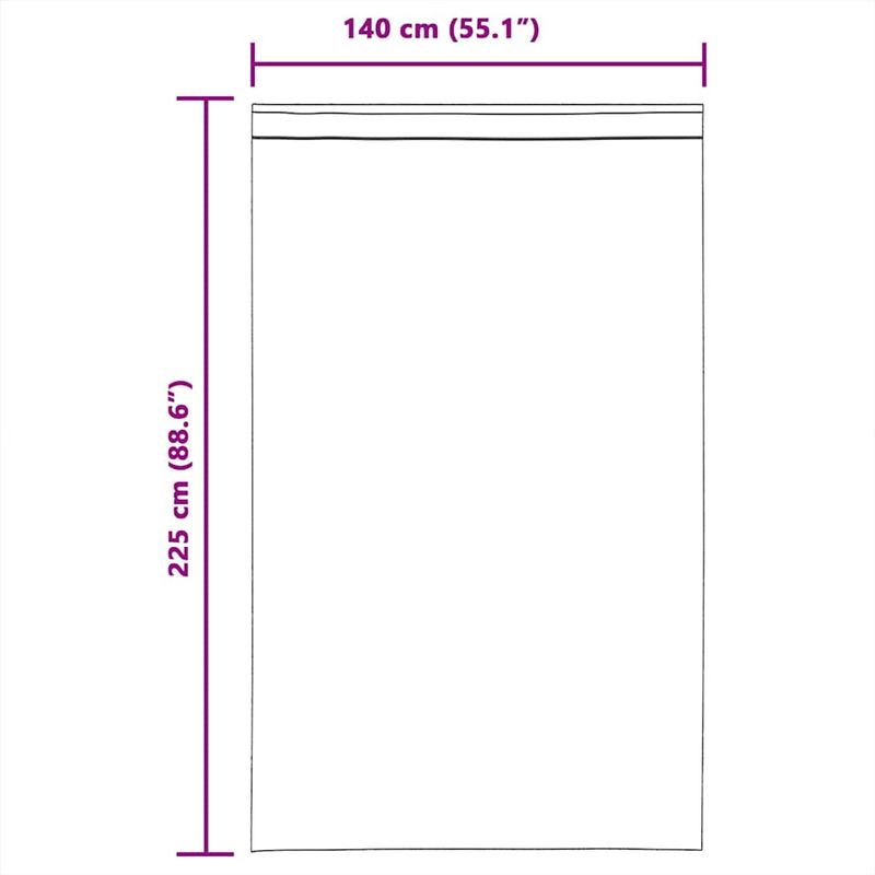 Casa si Gradina - Textile si covoare - Perdele si draperii - Perdele - Perdele Voile cu Bucle 2 buc Alb 140x225 cm - Infinity.ro