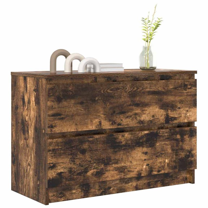 Casa si Gradina - Mobilier - Comode si corpuri - Comode - Dulap TV Stejar afumat 80x35x54 cm Lemn prelucrat - Infinity.ro