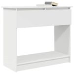 Casa si Gradina - Mobilier - Comode si corpuri - Console - Consola cu sertare alb 85,5x38,5x74,5 cm - Infinity.ro