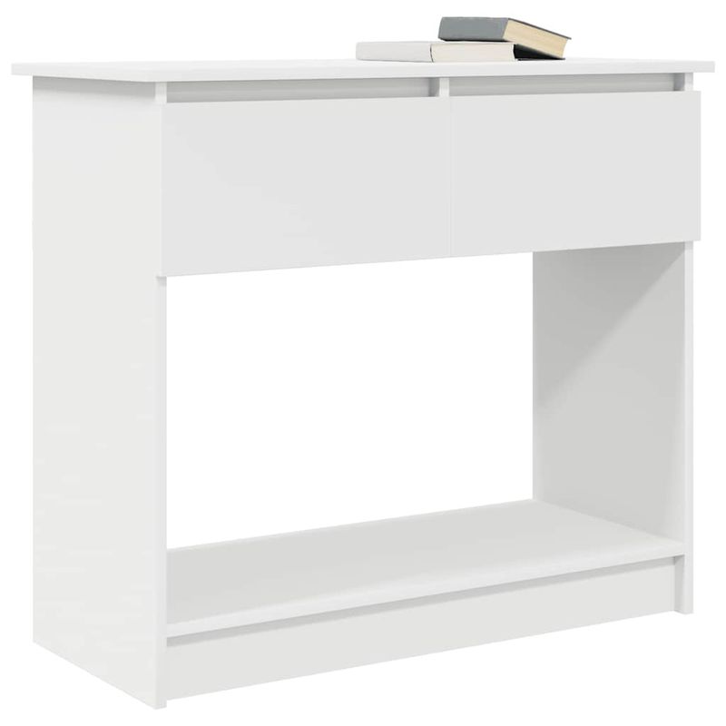 Casa si Gradina - Mobilier - Comode si corpuri - Console - Consola cu sertare alb 85,5x38,5x74,5 cm - Infinity.ro