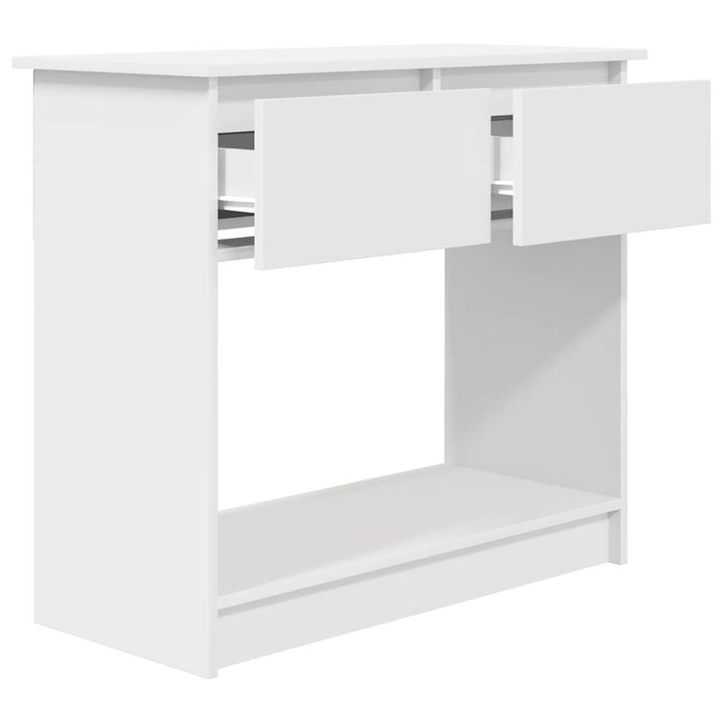 Casa si Gradina - Mobilier - Comode si corpuri - Console - Consola cu sertare alb 85,5x38,5x74,5 cm - Infinity.ro