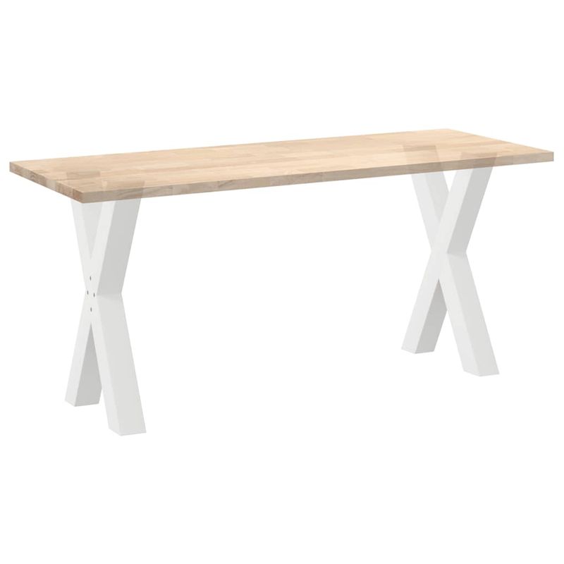 Casa si Gradina - Mobilier - Feronerie si accesorii mobila - Picioare pentru masa in forma de X, 2 buc alb 60x(72-73) cm otel, mărime 60x(72-73) cm (80 mm) - Infinity.ro