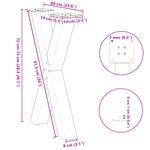 Casa si Gradina - Mobilier - Feronerie si accesorii mobila - Picioare pentru masa in forma de X, 2 buc alb 60x(72-73) cm otel, mărime 60x(72-73) cm (80 mm) - Infinity.ro