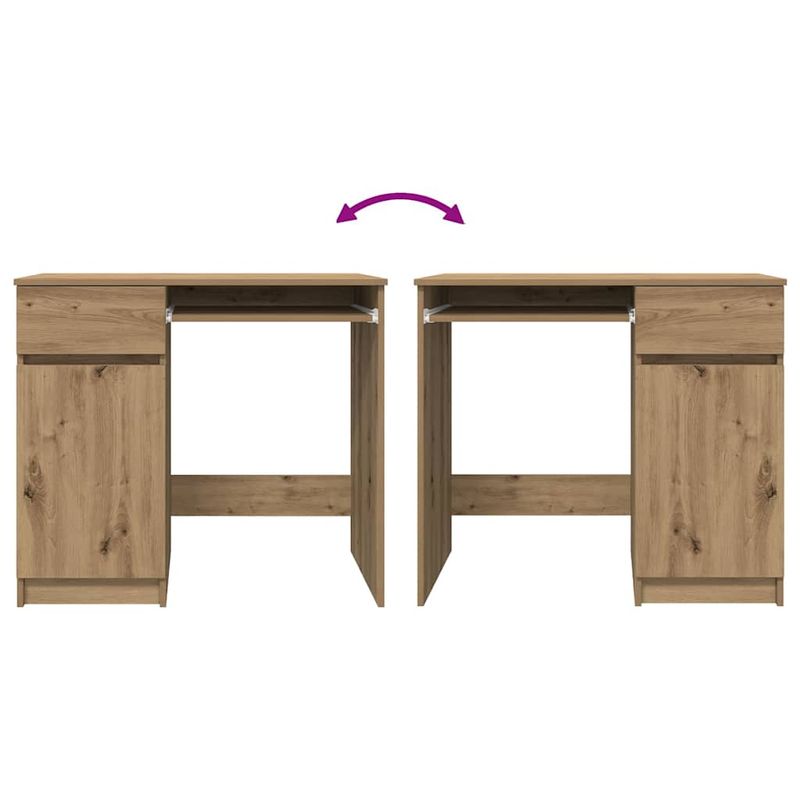 Casa si Gradina - Mobilier - Mese si birouri - Birouri - Birou Artisan Stejar 86x49x76 cm Lemn prelucrat - Infinity.ro