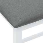 Casa si Gradina - Mobilier - Scaune si fotolii - Scaune - Scaune de bar cu perne 2 buc din cauciuc din lemn masiv alb - Infinity.ro