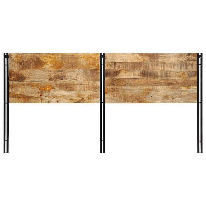 Casa si Gradina - Mobilier - Paturi si accesorii - Accesorii paturi - Tablie de pat 200 cm lemn masiv de mango si fier - Infinity.ro