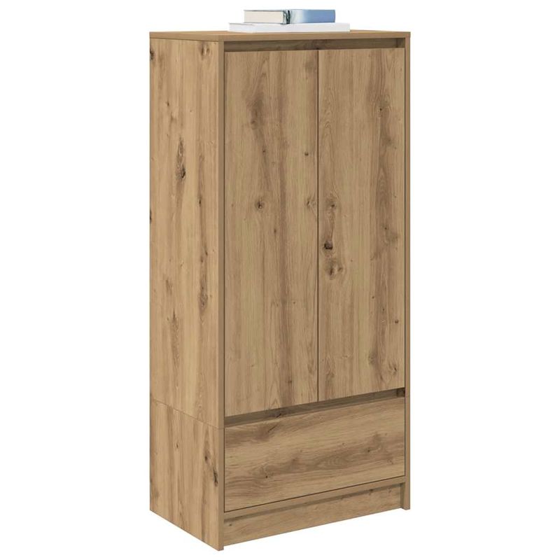 Casa si Gradina - Mobilier - Comode si corpuri - Comode - Dulap cu sertar Artisan Stejar 55,5x34x119,5 cm lemn prelucrat - Infinity.ro
