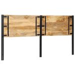 Casa si Gradina - Mobilier - Paturi si accesorii - Accesorii paturi - Tablie de pat 200 cm lemn masiv de mango si fier - Infinity.ro