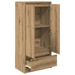 Casa si Gradina - Mobilier - Comode si corpuri - Comode - Dulap cu sertar Artisan Stejar 55,5x34x119,5 cm lemn prelucrat - Infinity.ro