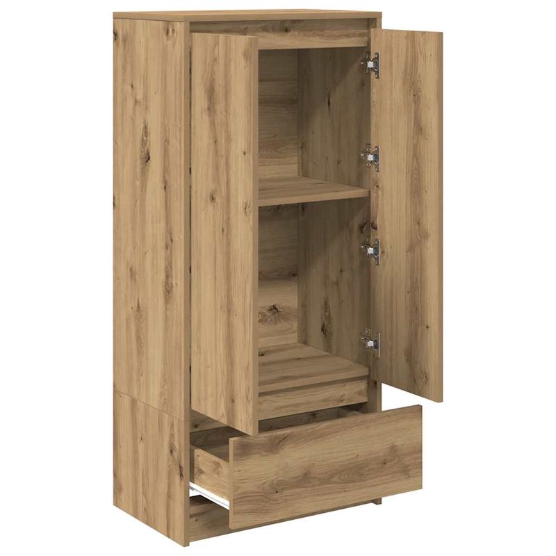 Casa si Gradina - Mobilier - Comode si corpuri - Comode - Dulap cu sertar Artisan Stejar 55,5x34x119,5 cm lemn prelucrat - Infinity.ro