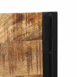 Casa si Gradina - Mobilier - Paturi si accesorii - Accesorii paturi - Tablie de pat 200 cm lemn masiv de mango si fier - Infinity.ro