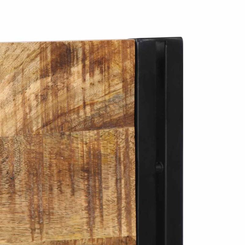 Casa si Gradina - Mobilier - Paturi si accesorii - Accesorii paturi - Tablie de pat 200 cm lemn masiv de mango si fier - Infinity.ro