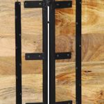 Casa si Gradina - Mobilier - Paturi si accesorii - Accesorii paturi - Tablie de pat 200 cm lemn masiv de mango si fier - Infinity.ro