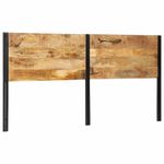 Casa si Gradina - Mobilier - Paturi si accesorii - Accesorii paturi - Tablie de pat 200 cm lemn masiv de mango si fier - Infinity.ro