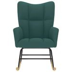 Casa si Gradina - Gradina si terasa - Balansoare si hamace - Balansoare - Scaun balansoar, verde inchis, material textil, model fără scăunel pentru picioare fără scăunel pentru picioare - Infinity.ro