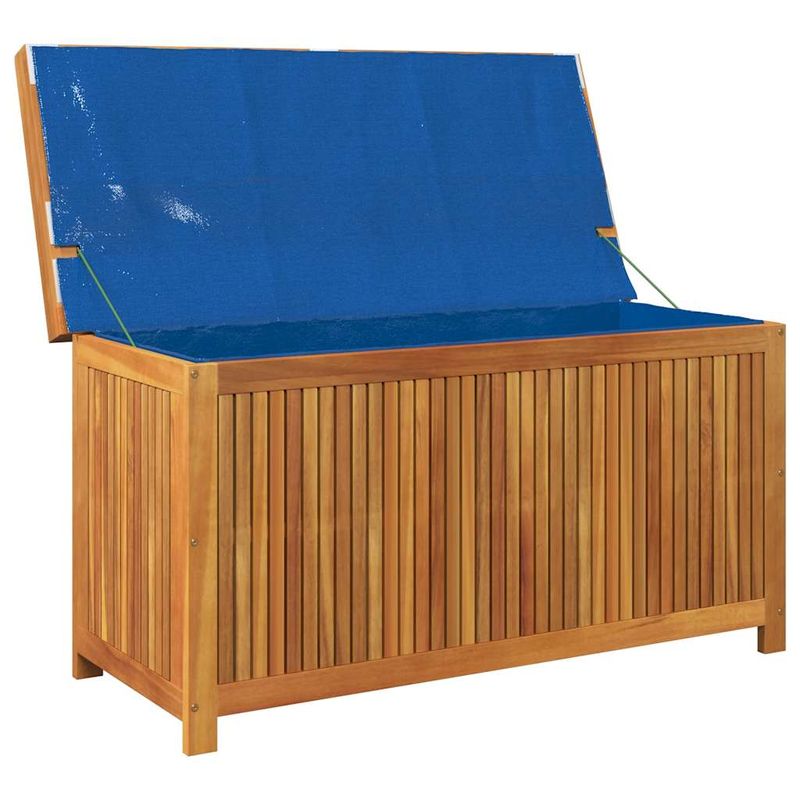 Casa si Gradina - Gradina si terasa - Mobilier exterior - Dulapuri si lazi depozitare exterior - Cutie de perne de exterior 113x50x60,5 cm lemn masiv de salcam, alb crem - Infinity.ro