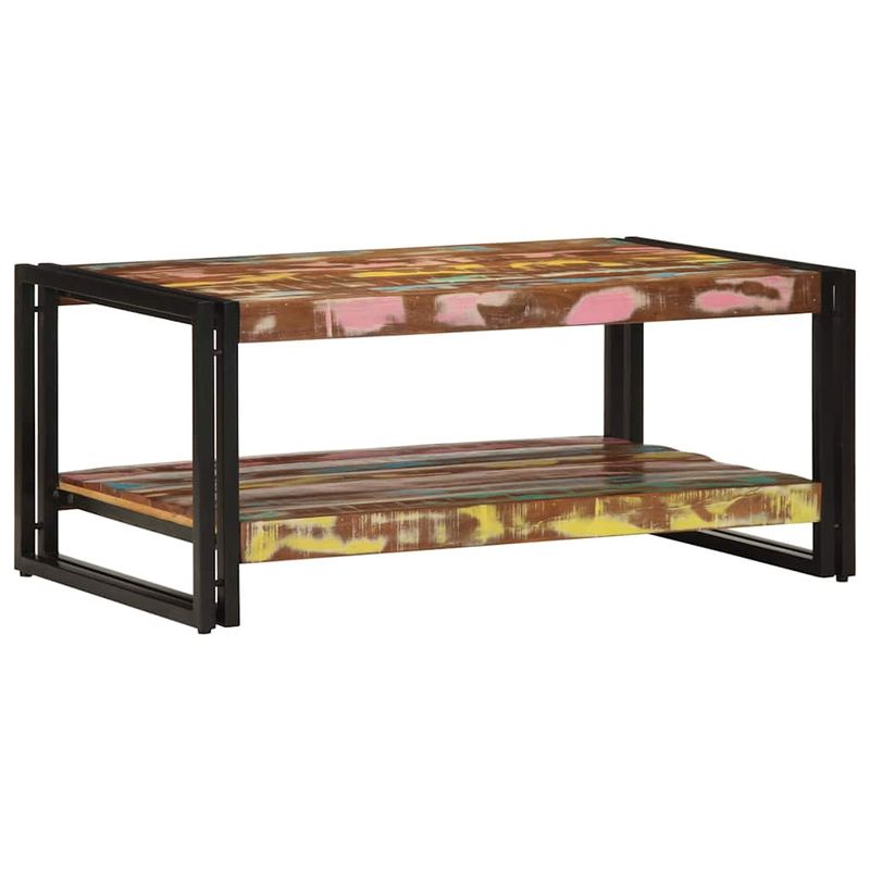 Casa si Gradina - Mobilier - Mese si birouri - Masute de cafea - Masuta de cafea multicolora 90x50x38 cm lemn masiv recuperat - Infinity.ro