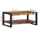 Casa si Gradina - Mobilier - Mese si birouri - Masute de cafea - Masuta de cafea multicolora 90x50x38 cm lemn masiv recuperat - Infinity.ro