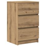 Casa si Gradina - Mobilier - Comode si corpuri - Noptiere - Noptiere cu 3 sertare 2 buc Stejar Artisan 39x35x65 cm - Infinity.ro