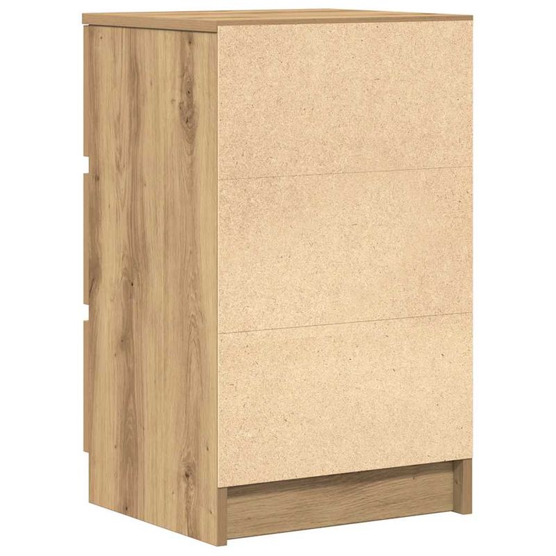 Casa si Gradina - Mobilier - Comode si corpuri - Noptiere - Noptiere cu 3 sertare 2 buc Stejar Artisan 39x35x65 cm - Infinity.ro