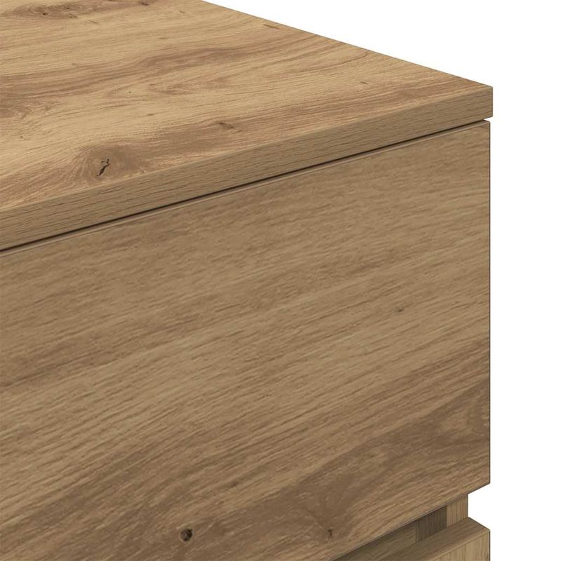 Casa si Gradina - Mobilier - Comode si corpuri - Noptiere - Noptiere cu 3 sertare 2 buc Stejar Artisan 39x35x65 cm - Infinity.ro
