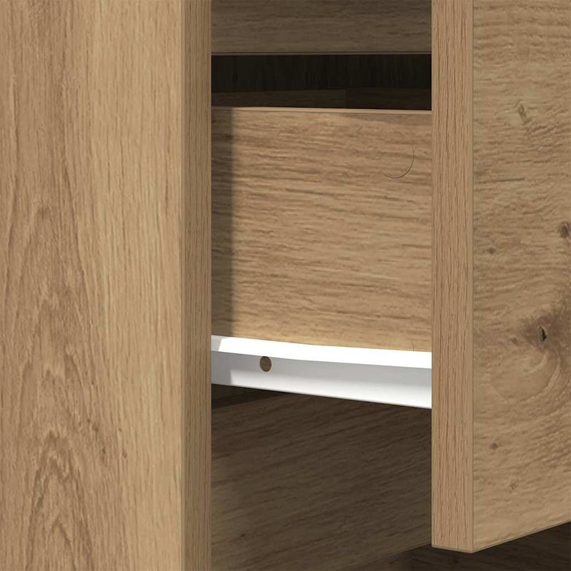 Casa si Gradina - Mobilier - Comode si corpuri - Noptiere - Noptiere cu 3 sertare 2 buc Stejar Artisan 39x35x65 cm - Infinity.ro