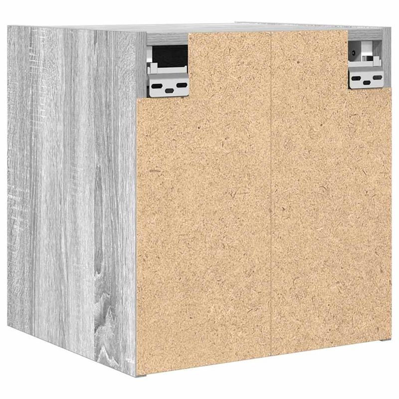 Casa si Gradina - Mobilier - Comode si corpuri - Noptiere - Noptiere montate pe perete 2 buc Gri Sonoma 38x34x40 cm - Infinity.ro