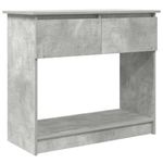 Casa si Gradina - Mobilier - Comode si corpuri - Console - Consola cu sertare Gri beton 85,5x38,5x74,5 cm - Infinity.ro