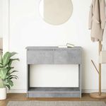 Casa si Gradina - Mobilier - Comode si corpuri - Console - Consola cu sertare Gri beton 85,5x38,5x74,5 cm - Infinity.ro