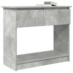 Casa si Gradina - Mobilier - Comode si corpuri - Console - Consola cu sertare Gri beton 85,5x38,5x74,5 cm - Infinity.ro