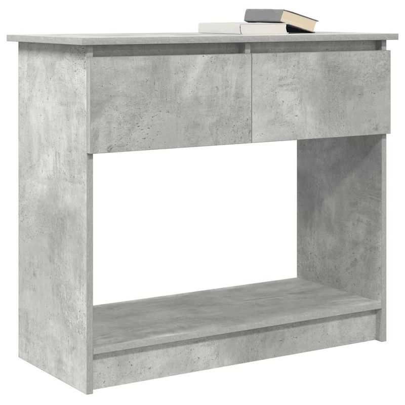 Casa si Gradina - Mobilier - Comode si corpuri - Console - Consola cu sertare Gri beton 85,5x38,5x74,5 cm - Infinity.ro