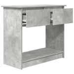 Casa si Gradina - Mobilier - Comode si corpuri - Console - Consola cu sertare Gri beton 85,5x38,5x74,5 cm - Infinity.ro