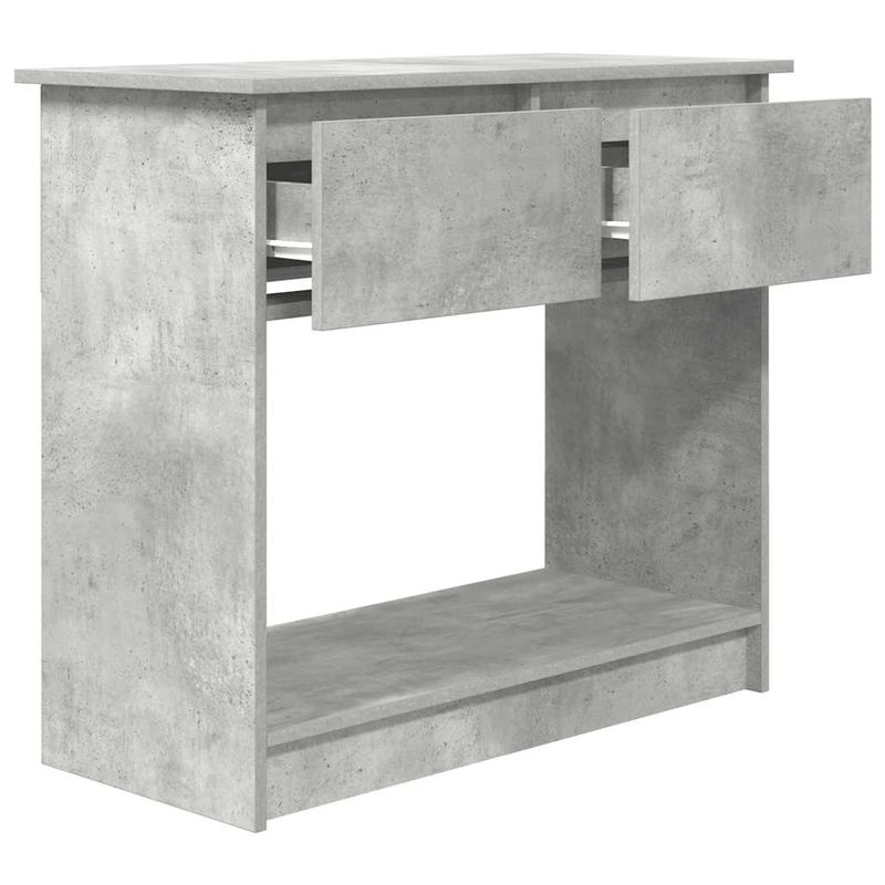 Casa si Gradina - Mobilier - Comode si corpuri - Console - Consola cu sertare Gri beton 85,5x38,5x74,5 cm - Infinity.ro