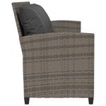 Casa si Gradina - Gradina si terasa - Mobilier exterior - Canapele si fotolii gradina - Canapea de gradina cu 5 locuri cu perne din polirattan gri - Infinity.ro