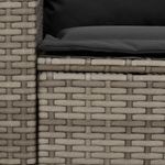 Casa si Gradina - Gradina si terasa - Mobilier exterior - Canapele si fotolii gradina - Canapea de gradina cu 5 locuri cu perne din polirattan gri - Infinity.ro
