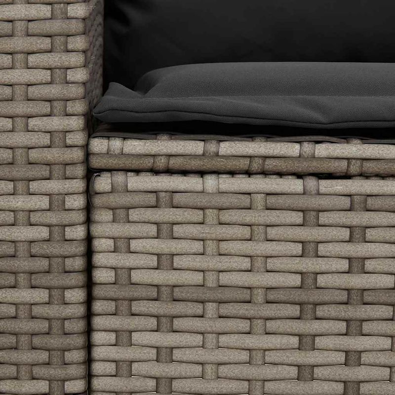 Casa si Gradina - Gradina si terasa - Mobilier exterior - Canapele si fotolii gradina - Canapea de gradina cu 5 locuri cu perne din polirattan gri - Infinity.ro