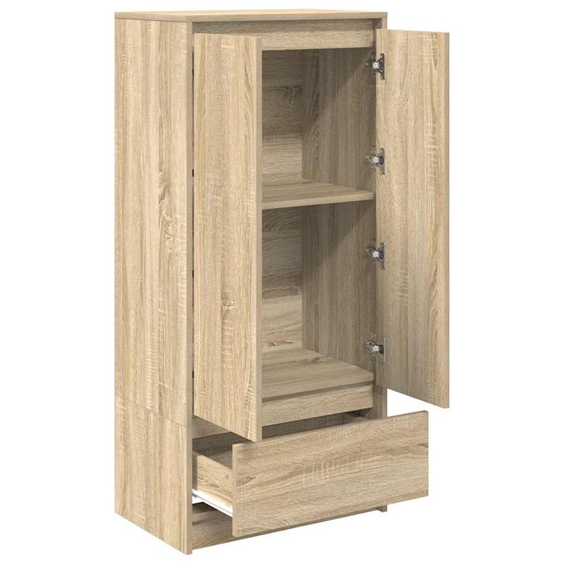 Casa si Gradina - Mobilier - Comode si corpuri - Comode - Dulap cu sertar Stejar Sonoma 55,5x34x119,5 cm Lemn prelucrat - Infinity.ro