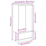 Casa si Gradina - Mobilier - Comode si corpuri - Comode - Dulap cu sertar Stejar Sonoma 55,5x34x119,5 cm Lemn prelucrat - Infinity.ro