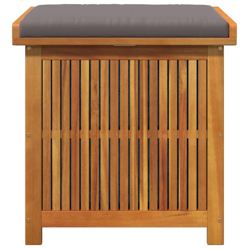 Casa si Gradina - Gradina si terasa - Mobilier exterior - Dulapuri si lazi depozitare exterior - Cutie de perne de exterior 60x50x61 cm din lemn masiv de salcam, gri închis - Infinity.ro